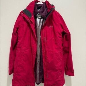 Columbia berry color Omni-Heat Jacket